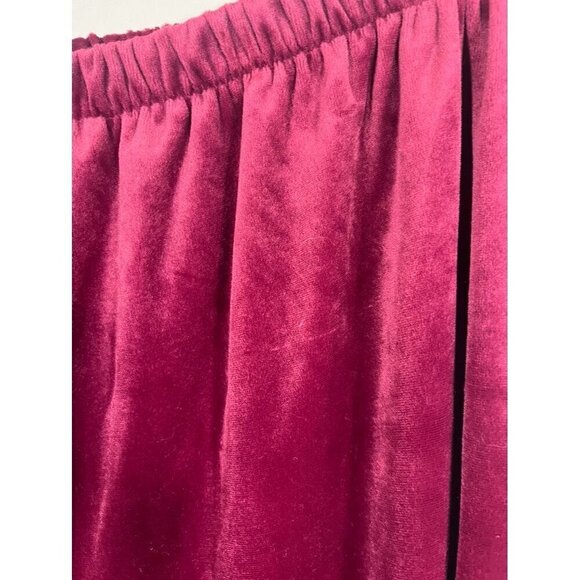Secret Treasures Pant Set Women XL Crew Cropped Pull On Velour Valentines Soft - Picture 5 of 12
